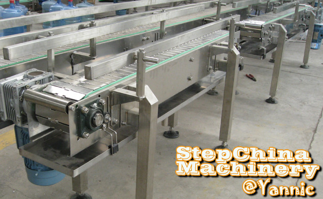 Motor Drives Bottle Conveyor Systems SUS304 Conveyor Belt For Beverage Filling Line