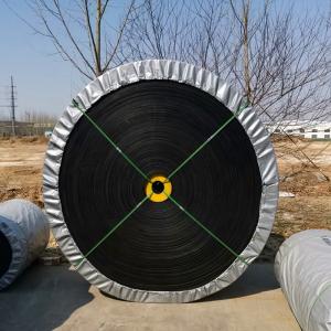 China EP200 Black Polyester Conveyor Belts Wear Resistant 600mm wholesale