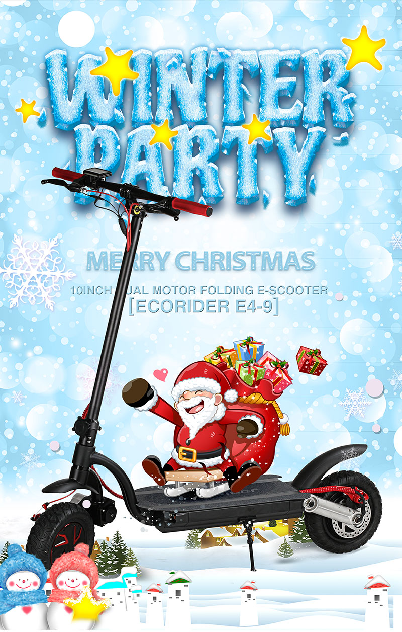 Folding 2 Wheel Electric Scooter 2000W 48V Kick Skateboard Off Road With Dual Motor