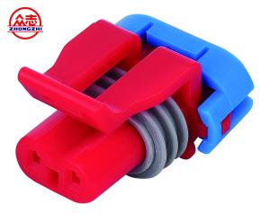 China Red 2 Pin Waterproof Auto Wire Connectors / Water Resistant Electrical Connectors wholesale