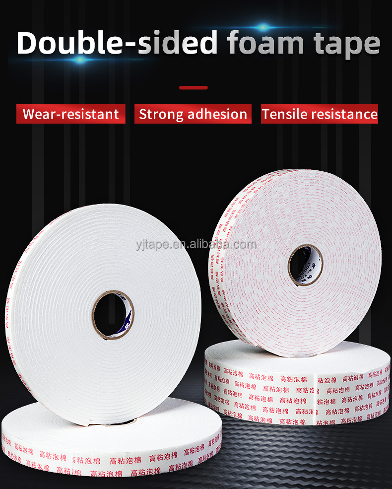 Car Gap Filling Mountings Double Sided Foam Tape With Soft 2 Sided Strong Adhesive