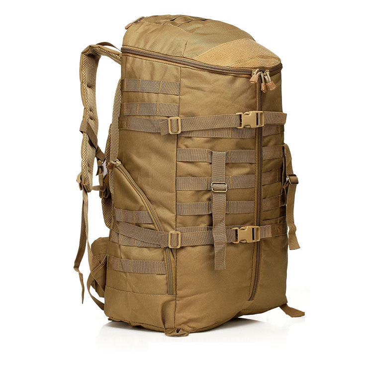 Multicolor 60*38*29cm Outdoor Training Camping Waterproof Backpack With Molle System