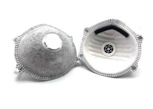 China Carbon Cup Disposable Particulate Respirator , FFP1V Construction Dust Mask wholesale