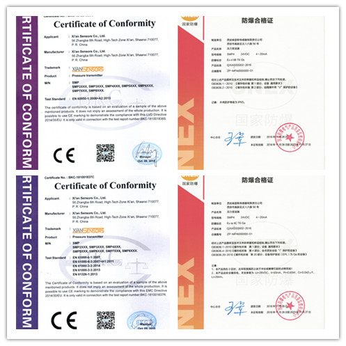 High Reliability Waterproof Pressure Sensor SST 316L Material Isolated Structure