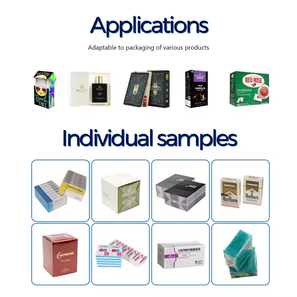 VCD Tapes Cellophane Film Packaging Machine 3D Transparent Film Packing Machine