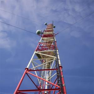 China Tubular Steel Microwave Guyed Communication Tower 20- 80M 3 Legged wholesale