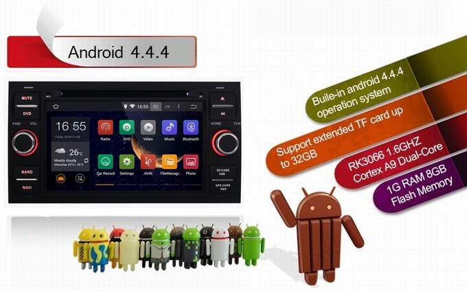 Ouchuangbo Auto Stereo GPS navigation for Ford Galaxy /Escape /Fiesta Android 4.4 3G wifi Media Player OCB-8829C