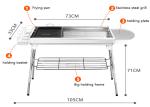 Factory price outdoor villa countryard Charcoal BBQ Grill Smoke BBQ grill for 5