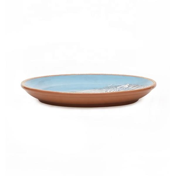 Animal Zebra Tiger Printing Stoneware Plate For Kids Heath Ceramics Dinner Plates