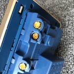 UK Power Independent Dual USB Wall Switch Socket For Apartment / Home