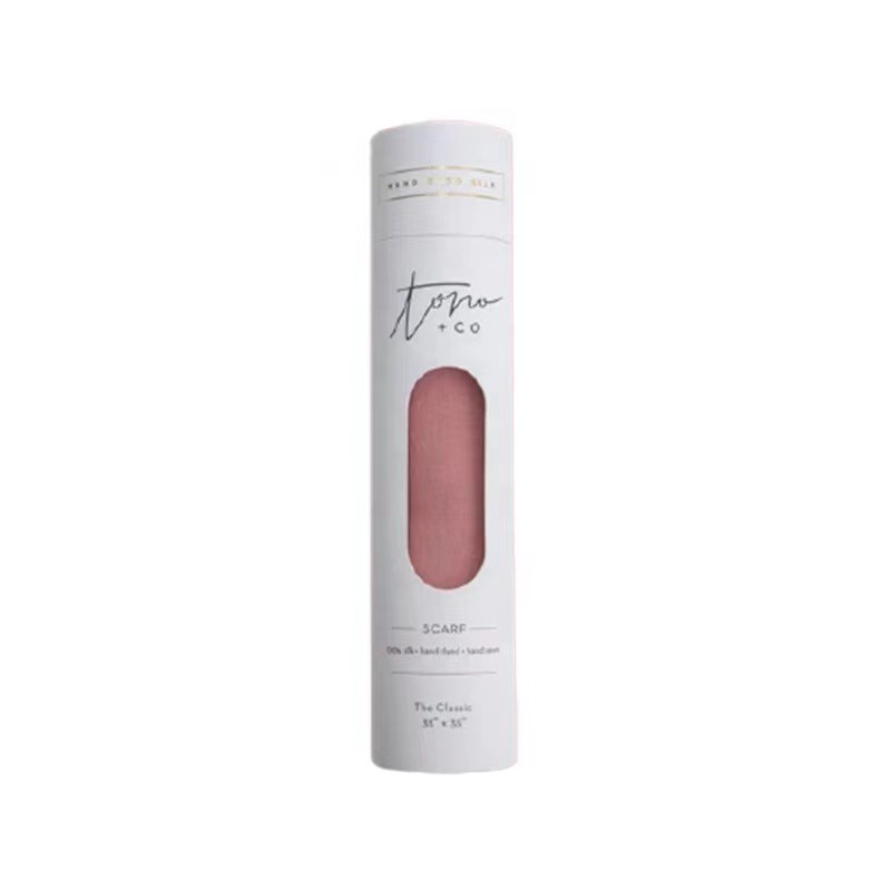 Customized Logo and Eco Friendly Clothing Paper Tube Packaging with Window Foil Stamp Surface Treat
