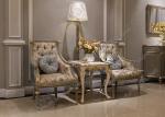 Rococo Furniture Sitting Room One Seat Armrest Chair TS-023