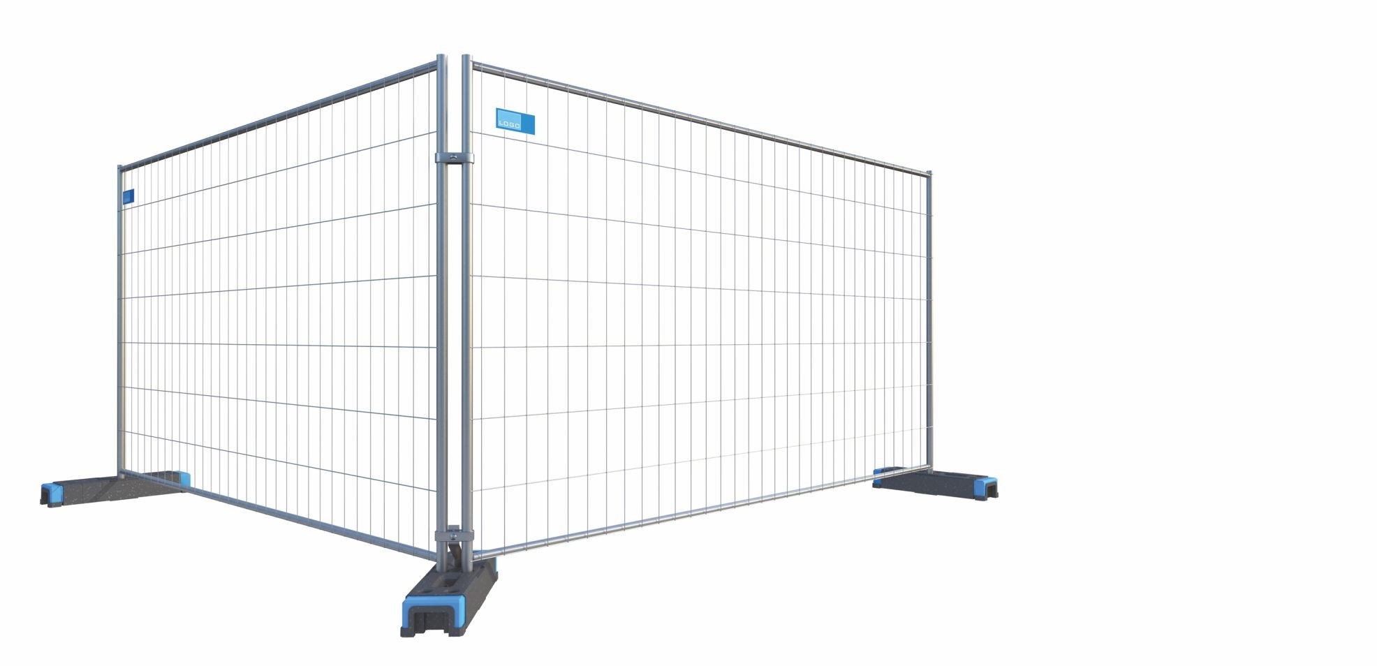 Horizontal Tube 25mm and Vertical Tube 38mm H2025mm x 3450mm ST25 Temporary Fence