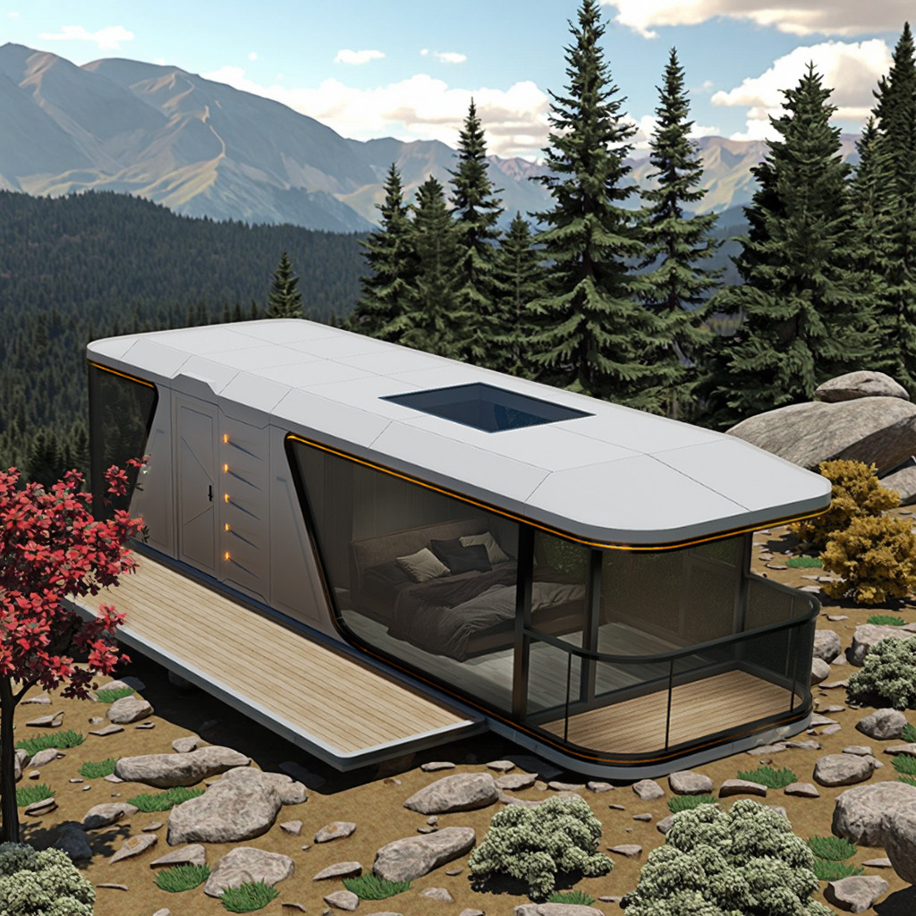 Mobile Space Capsule Resort Cultural Travel Apple Cabin Prefabricated Express Hotel Convenient Star Room Integrated