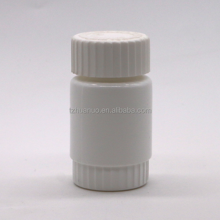 Customized 60ml HDPE Empty Bamboo Shape Square Plastic Bottle for Medicine Supplement