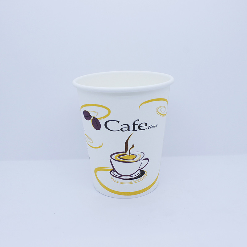 Double Wall Ripple Paper Cup 8 Oz Disposable Custom Logo For Coffee Drinks