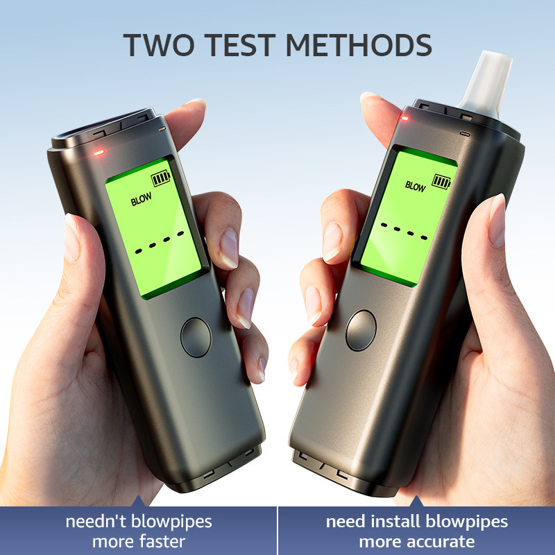 Home Alcohol Tester Breathalyzer Black Small Personal Alcohol Breath Tester