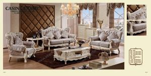 China Luxury french style sofa set furniture / rococo sofa wholesale