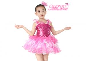 Spandex / Polyester Ballet Dance Costumes Sequin Top Attached Wide Straps