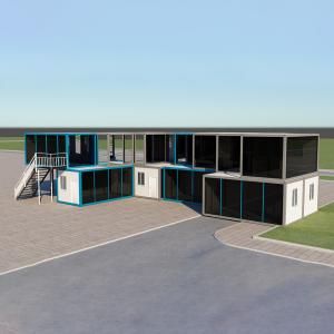 China 3m Flat Pack Container Shed Prefab Flat Roof House wholesale