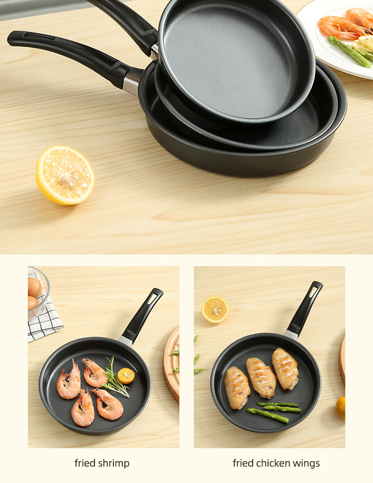 High Quality Gas Stove Iron Flat Bottom Pan Mini Fry Pans Nonstick Frying Pans For Cooking