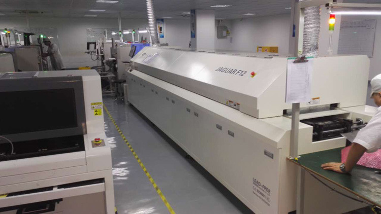 PCB Assembly Hot Air Reflow Oven 12 Heating Zones 50-400mm Rail Width 68KW