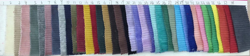 Korea Pleated Corduroy Spandex Velvet Velour Fabric Knitted 230-300gsm