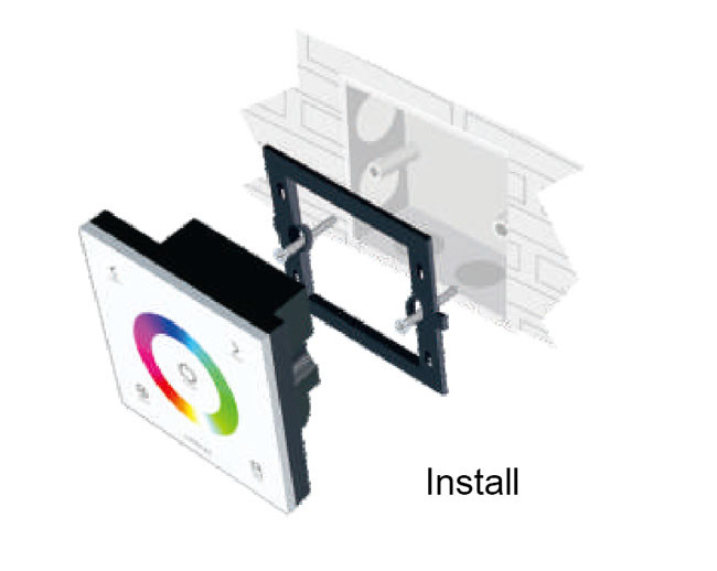 Pool Light LED RGBW Panel Square Shape DC 12V 192W Maximum Output Power