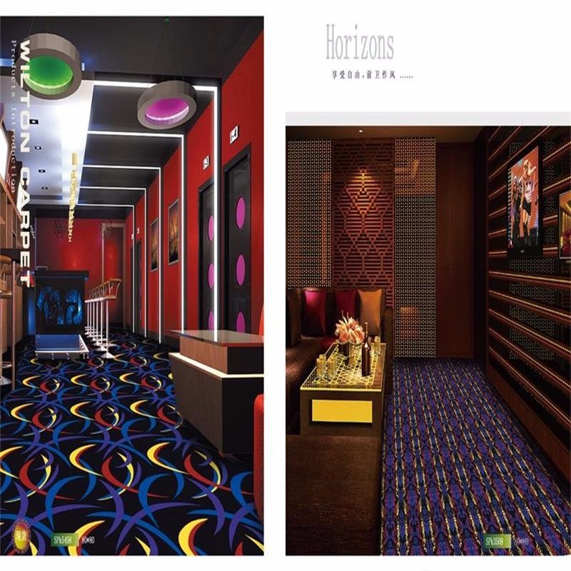 Stock turkey jacquard pattern polypropylene glow carpet for ballroom
