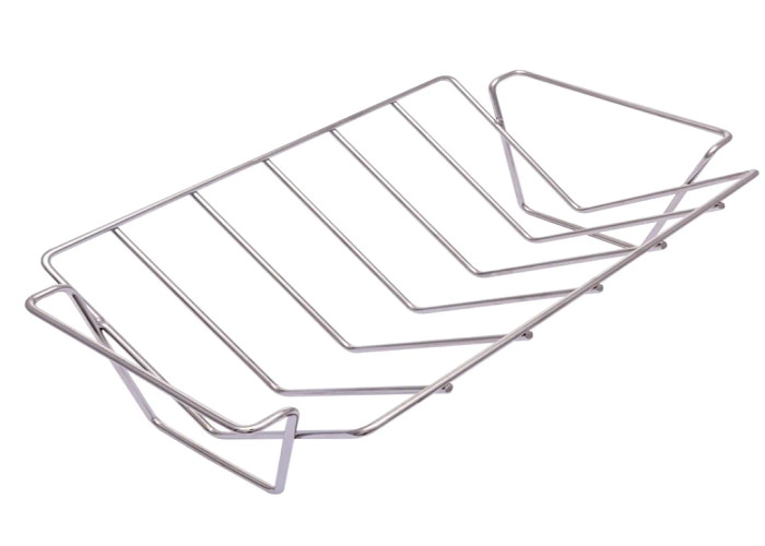 CE Multipurpose Grill Tray Rack , Stainless Steel Rib Rack For Smoker Meat