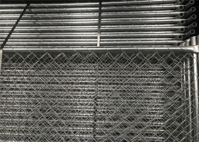 12ft Wide Temporary Fencing Panels , Steel 6ft Tall Chain Link Fence