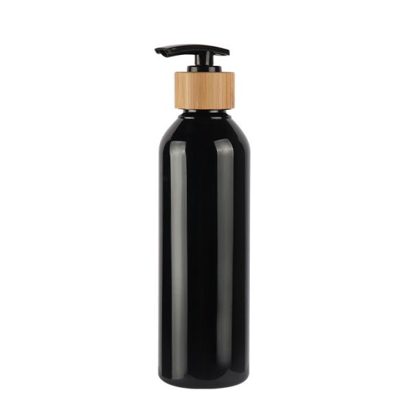 Black Round Shoulder PET Cosmetic Lotion Bottle 60ml 80ml 100ml 120ml 150ml