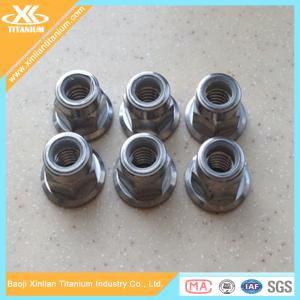 China Titanium Gr5 Fasteners Flange Nuts For Bicycle Parts wholesale