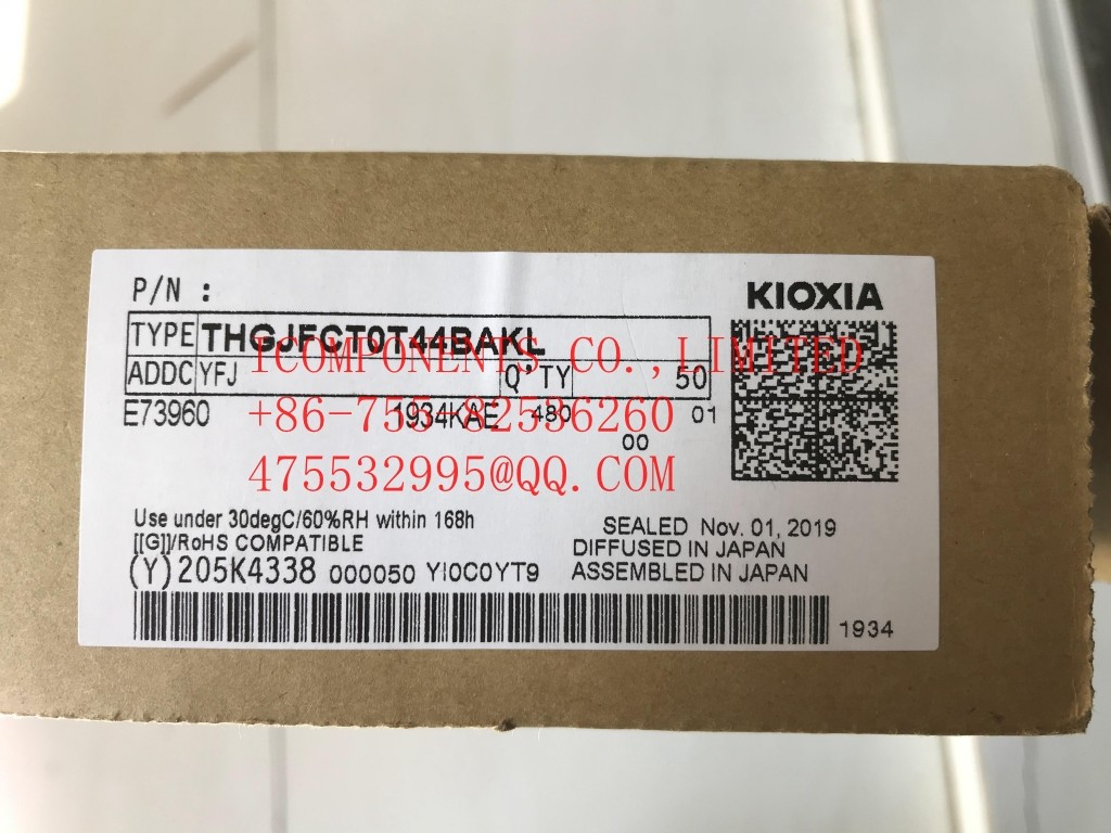 THGBF7T0L8LBATA TOSHIBA Flash Card 128G-byte 1.8V/3.3V Universal Flash Storage 153-Pin TFBGA - Trays (Alt: THGBF7T0L8LBA