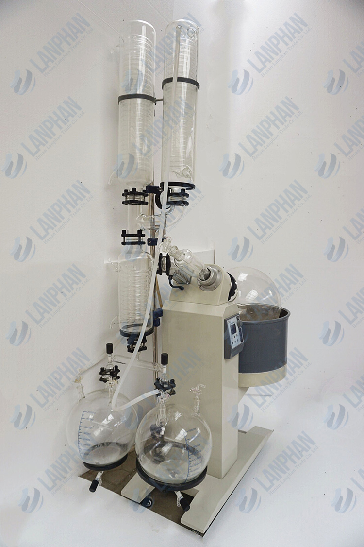 laboratory distillation column double effect vacuum evaporator