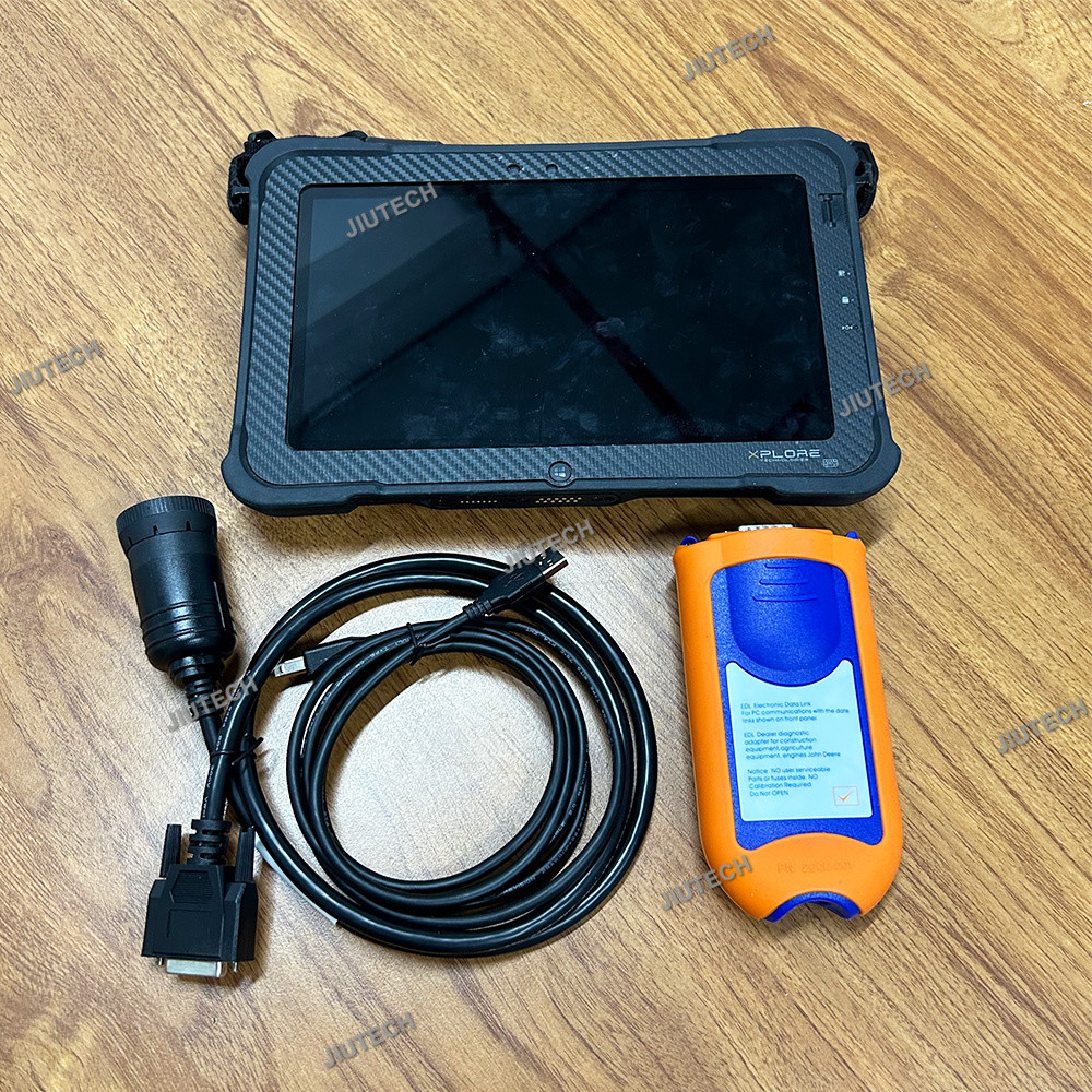 EDL V2 EDLSCAN Electronic Data Link Diagnostic Adapter Construction Agriculture Equipment Service ADVISOR+Xplore tablet