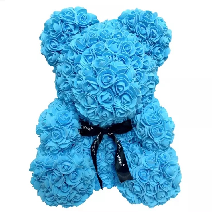 Teddy Bear with Heart Soap Roses Bear Roses Teddy Bear Christmas day gift