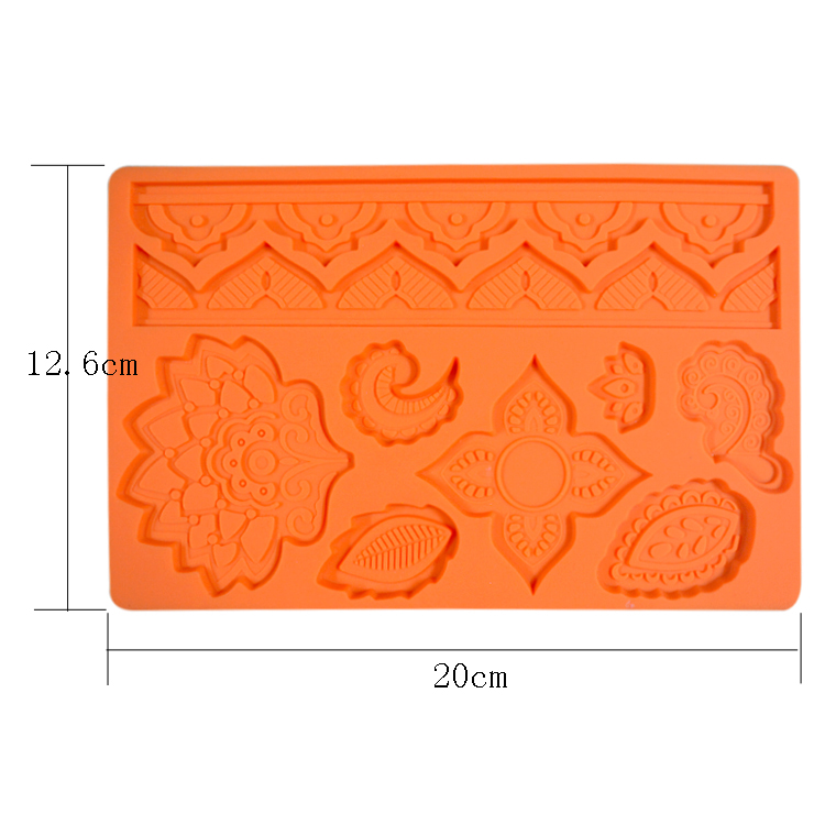 DIY Silicone Baking Utensils Cake Tools Fondant Silicone Lace Mat Sustainable