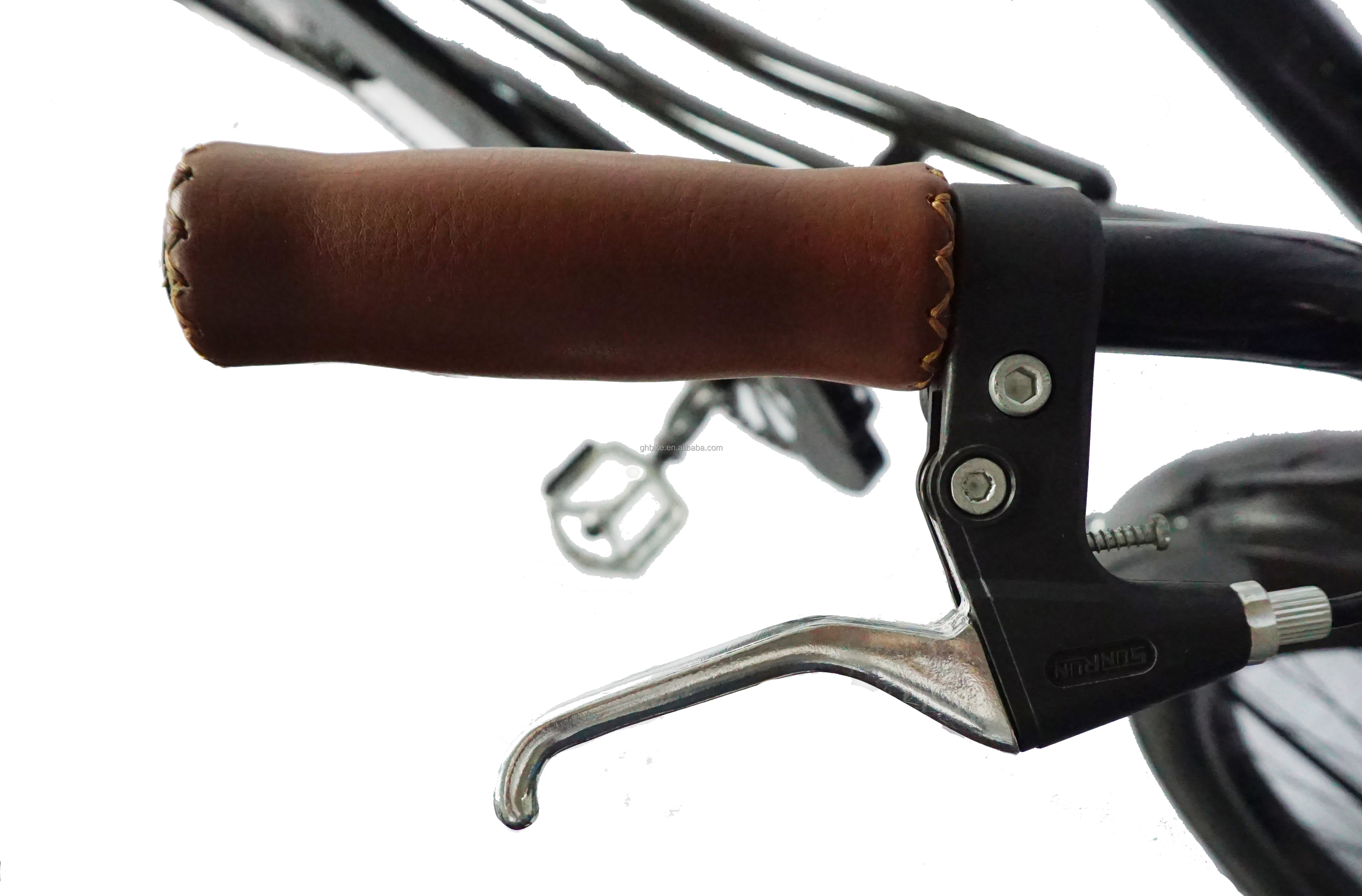 2.2m Long Frame Beach Cruiser Chopper Bicycle with 24" 3.0 Big Tires and 150KG Load Capacity