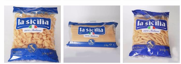ISO9001 2008 Certified Gravure Printing Plastic Bag for Fresh Pasta Packaging