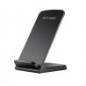Two Coils Fast Qi Standing Wireless Charger With Housing For Moible Phones for sale