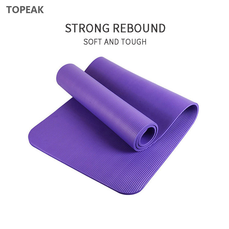 Antibacterial Fitness Yoga Mat 6ft X 3ft 15mm 10mm Nbr Foam Yoga Mat 6 Feet