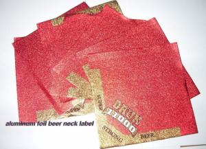 China hot sale aluminum foil for beer neck wrapping label aluminium foil for beer bottle wrap wholesale