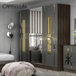 Foshan Wholesale Price King Size Wooden Leather Bed Room Home Modern Luxury