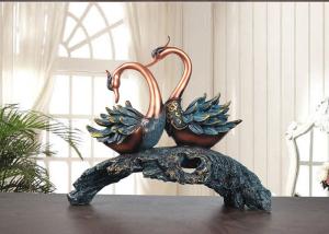 China Wedding Use Resin Decoration Crafts Swans Design Lovers / Couples Souvenirs wholesale