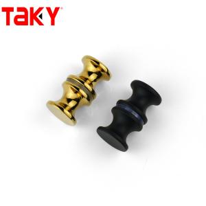 China Round Bathroom Door Knobs for Shower Room Glass Sliding Door in 19/20/22mm Diameter wholesale