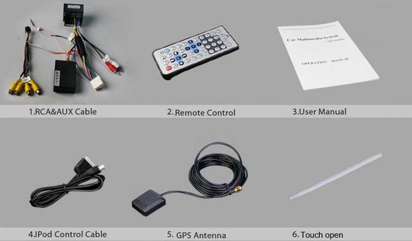 In dash 2 din 8 inch for Toyota Prius 2009-2013 with touch screen auto audio system OCB-8004L