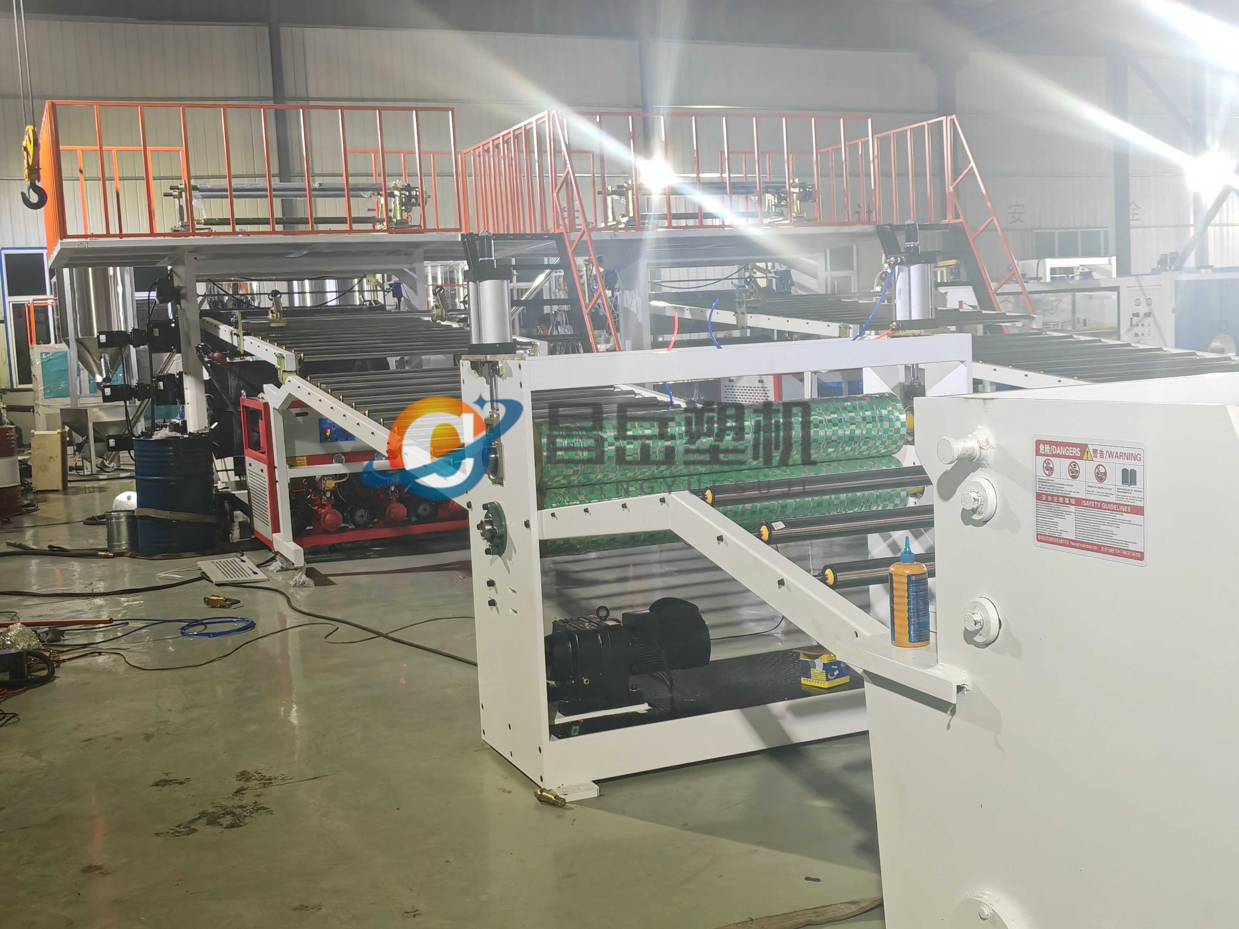 SJSZ 80/156 Extruder Pvc Artifical Marble Sheet Production Line for Indoor Decoration