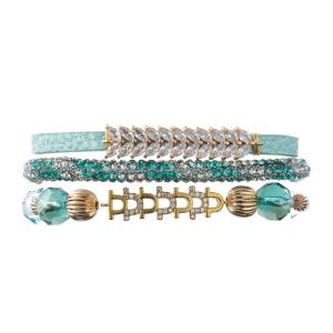 China Handmade Boho Style Women'S Leather Bracelet With Magnet Clasp wholesale