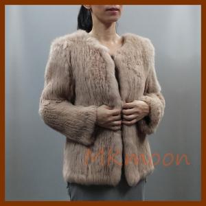 China knitted Rabbit fur coat -MKL103# wholesale